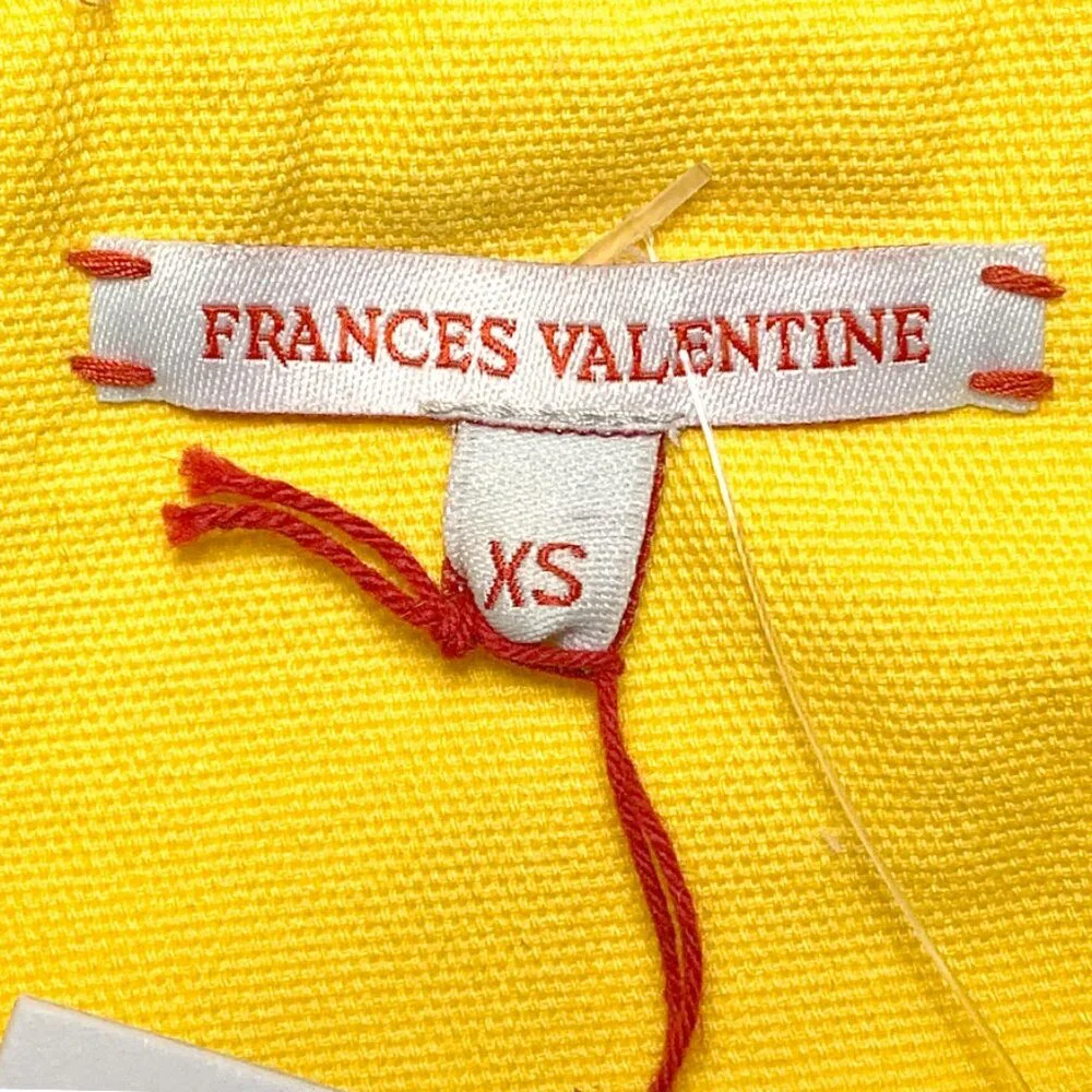 FRANCIS VALENTINE Double Breasted Cotton Trench Coat With Contrast Stitching - Picture 10 of 10